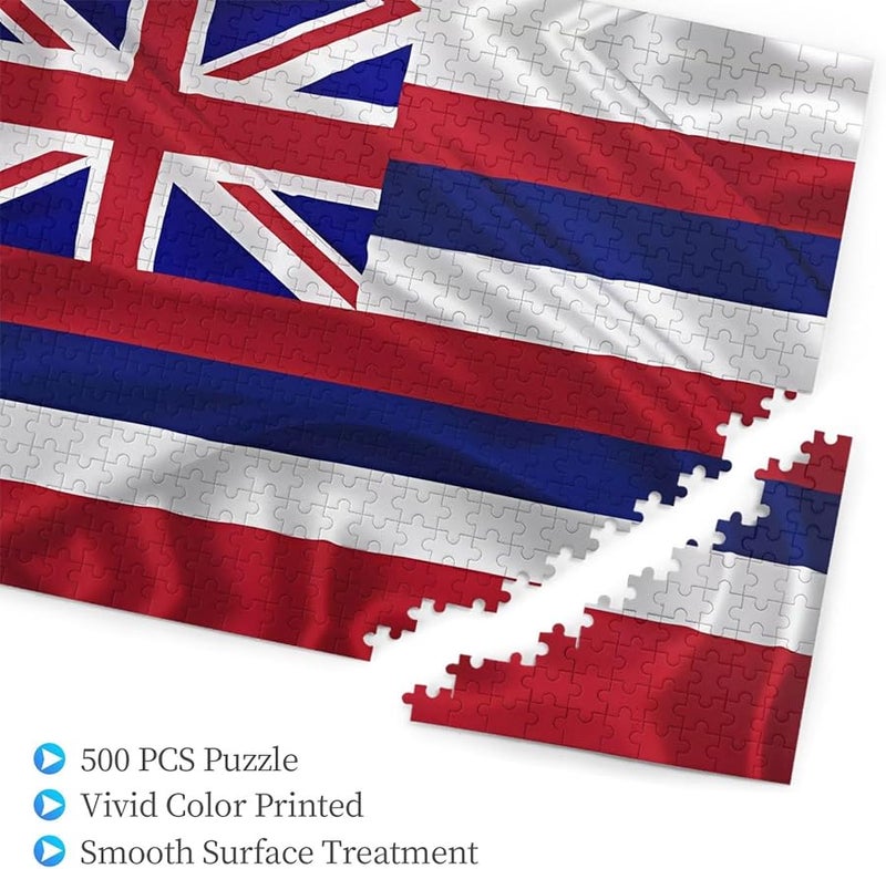 هاواي علم 500 قطعة لغز للأدوات المنزلية الديكور 20.4 × 15 بوصة - Image 2